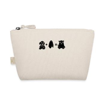 Funny Halloween Ghost Dog Halloween Funny Ghost Do - Organic Pouch - nature - Front