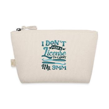 I don't give a knit - Bio-Täschchen - Natur - Vorne