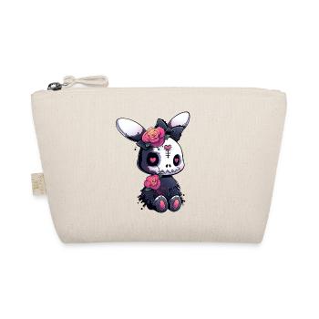 Goth Bunny Grunge Kawaii Bunny Cute Gothic Outfit - Organic Pouch - nature - Front