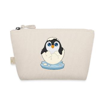 Baby Pinguin Ei - Bio-Täschchen - Natur - Vorne