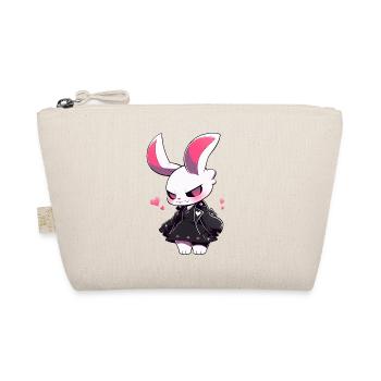 Goth Bunny Kawaii Bunny Cute Grunge Gothic Outfit - Organic Pouch - nature - Front