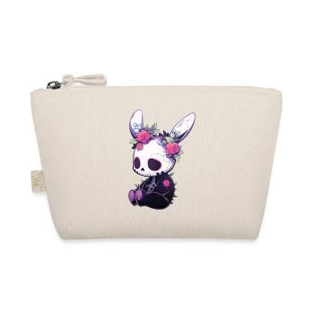Goth Bunny Gothic Outfit Cute Grunge Kawaii Bunny - Organic Pouch - nature - Front