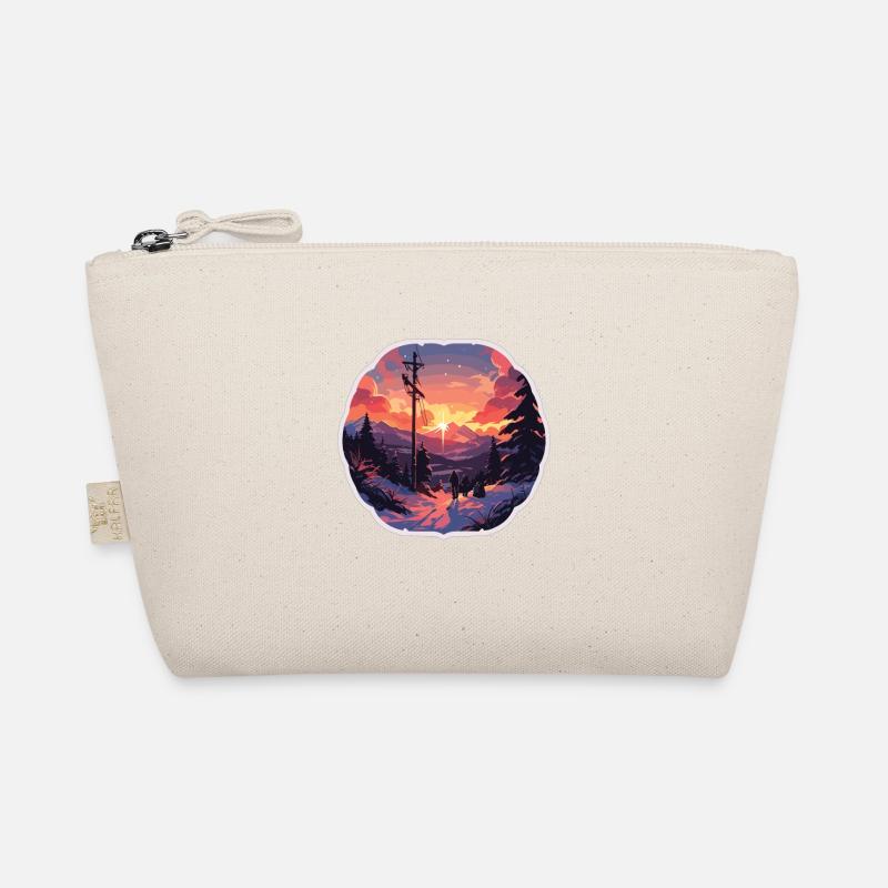 Mountain Mountains Mountain Mountains Mountain Landscape Mountaineer Organic Pouch