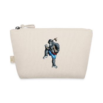 Kickboxing Monkey Orangutan Kampsport Boxer Monkey - Organic Pouch - nature - Front