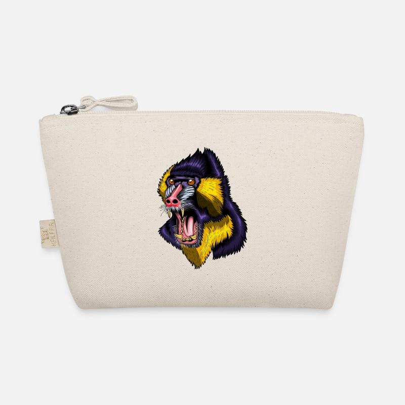 Monkey Enclosure Mandrill Mandrills Monkey Group Organic Pouch