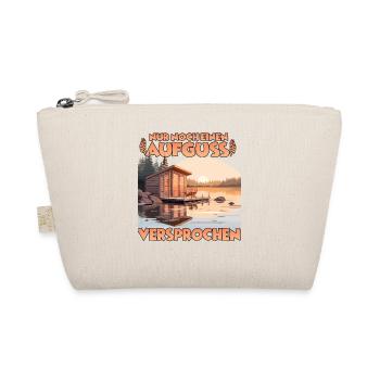 Ideales Geschenk für Sauna Fans und Wellness Fans - Bio-Täschchen - Natur - Vorne