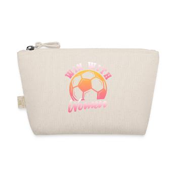 Frauenfußball, Fußball, Girl Soccer. Damenfußball - Bio-Täschchen - Natur - Vorne