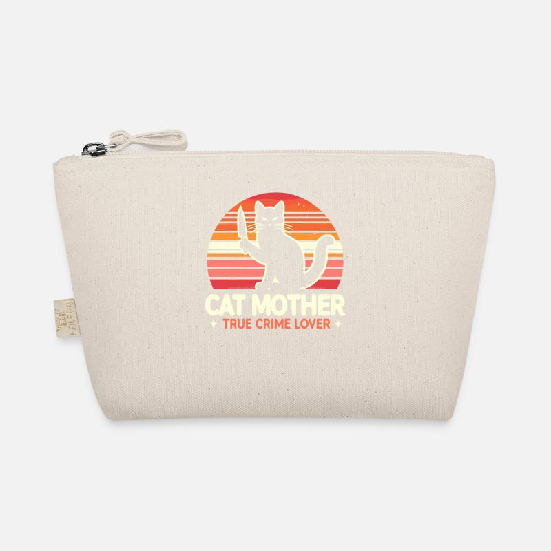 Cat mother true crime lover Organic Pouch