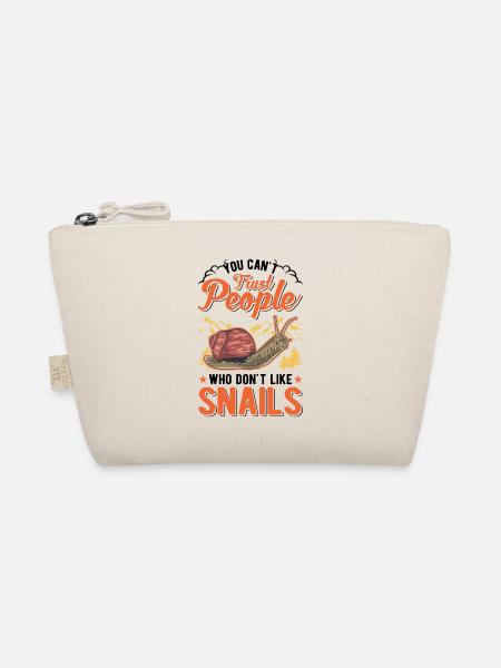 Snail Gift Vineyard Snail - Organic Pouch - nature - Front