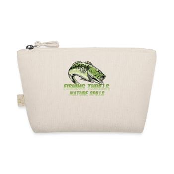 Fishing, Angler, Fisherman Fishing and Pike Fishing - Organic Pouch - nature - Front