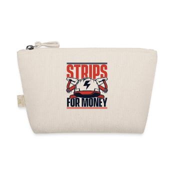 Strips For Money Elektrotechniker Elektroniker - Bio-Täschchen - Natur - Vorne
