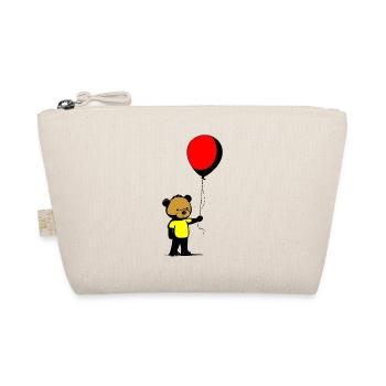 A bear with balloon - Organic Pouch - nature - Front