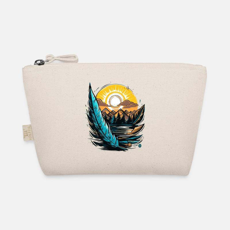 A Writing Pen and Nature Organic Pouch