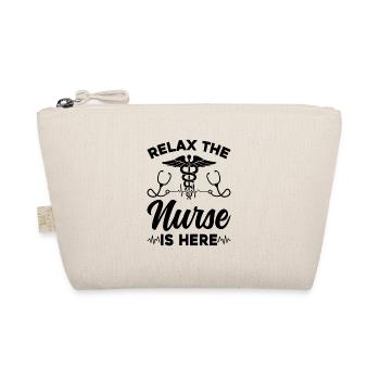 Relax The Nurse Is Here - Hospital Nurse Registere - Organic Pouch - nature - Front