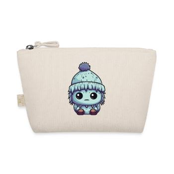 Winter Eskimo Comic Cute - Organic Pouch - nature - Front