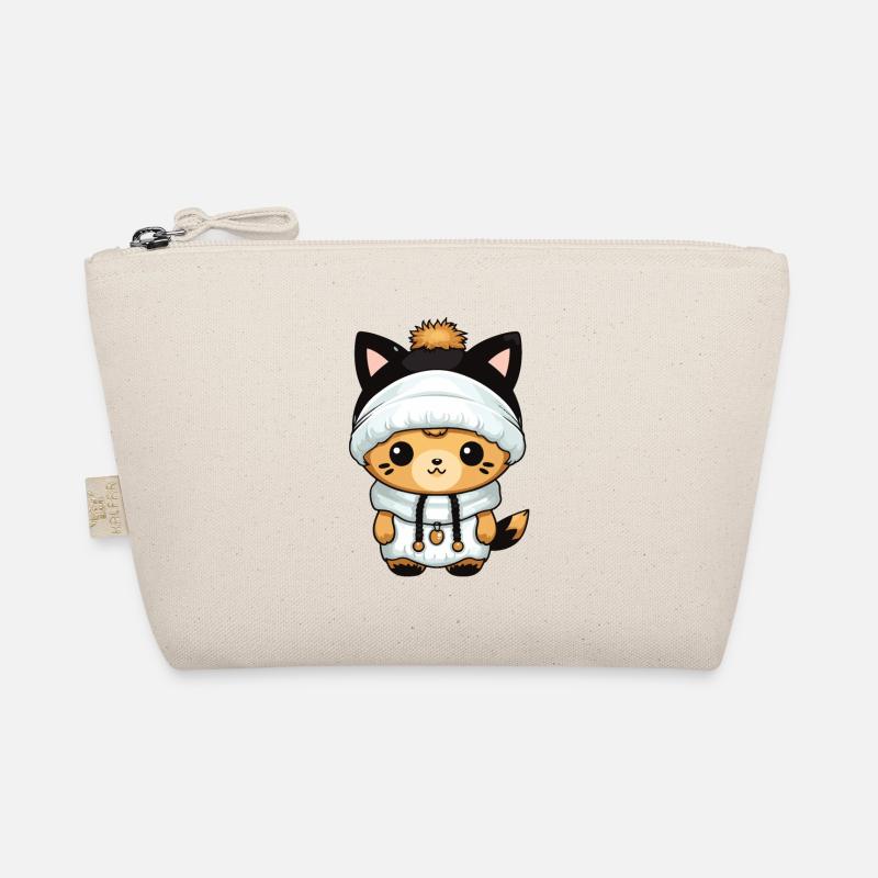 Fuchs Winter Comic Bio-Täschchen