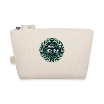 Merry Christmas design Funny Gift for Xmas Lovers - Organic Pouch - nature - Front