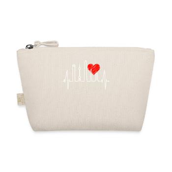Shanghai Skyline Heartbeat Chine J’aime Shanghai - Trousse biologique - nature - Devant