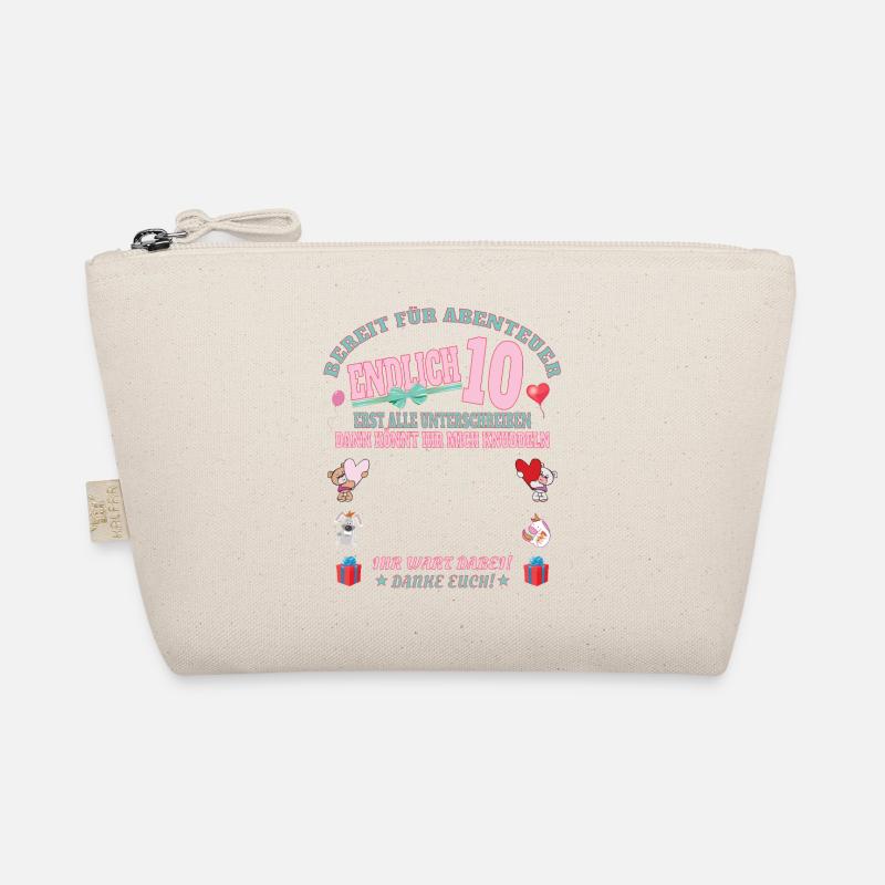 10. Geburtstag Mädchen & Junge Gästebuch Bio-Täschchen