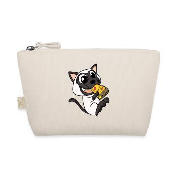 Siamese Cat Cat Pizza - Organic Pouch - nature - Front