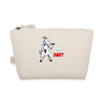 Darten Spiel Dartscheibe Bock auf Dart Dartspieler - Bio-Täschchen - Natur - Vorne