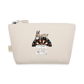 Dart Game Dartboard Bock on Dart Player - Organic Pouch - nature - Front