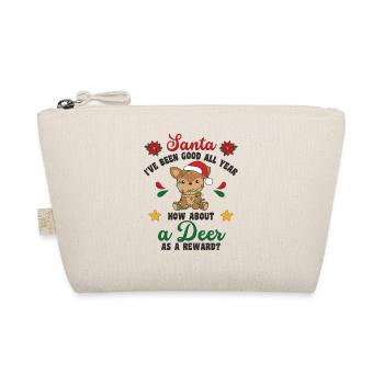 Je veux un cerf pour Noël doux cerf - Trousse biologique - nature - Devant