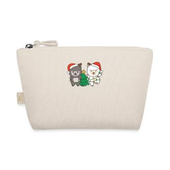 Alpaca Christmas Winter Animals Alpacas - Organic Pouch - nature - Front