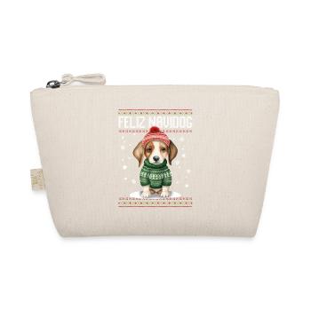 Chien Beagle Feliz Navidog - Feliz Navidad Noël - Trousse biologique - nature - Devant