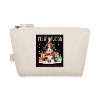 Chien bernois Feliz Navidog - Feliz Navidad Christmasma - Trousse biologique - nature - Devant