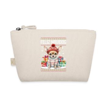 Chien Chihauhau Feliz Navidog - Feliz Navidad Christ - Trousse biologique - nature - Devant