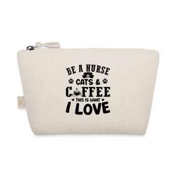 Be A Nurse Cats & Coffee This Is What I Love - Nur - Bio-Täschchen - Natur - Vorne