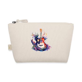 A Beautiful Music Guitar Painted in Watercolors - Organic Pouch - nature - Front
