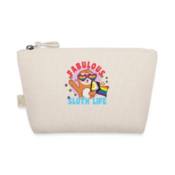 Fabelhaftes Faultier-Leben mit LGBT-Flagge - Bio-Täschchen - Natur - Vorne