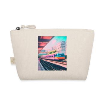 Train Japan Railway Station - Organic Pouch - nature - Front