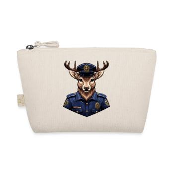 Hirsch Polizei - Bio-Täschchen - Natur - Vorne