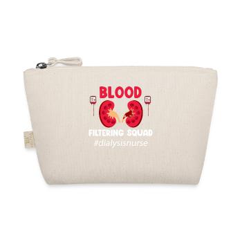 Blood Filter Squad Funny Dialysis Nurse - Organic Pouch - nature - Front