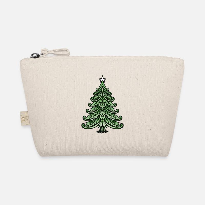 Weihnachtsbaum Weihnachten - Bio-Täschchen - Natur