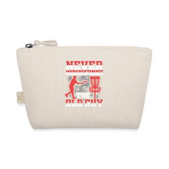 Never underestimate the old man at disc golf - Organic Pouch - nature - Front