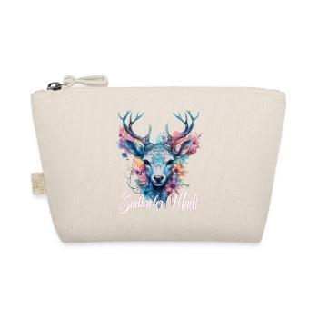 Südtiroler Madl T-Shirt mit Hirsch - Bio-Täschchen - Natur - Vorne