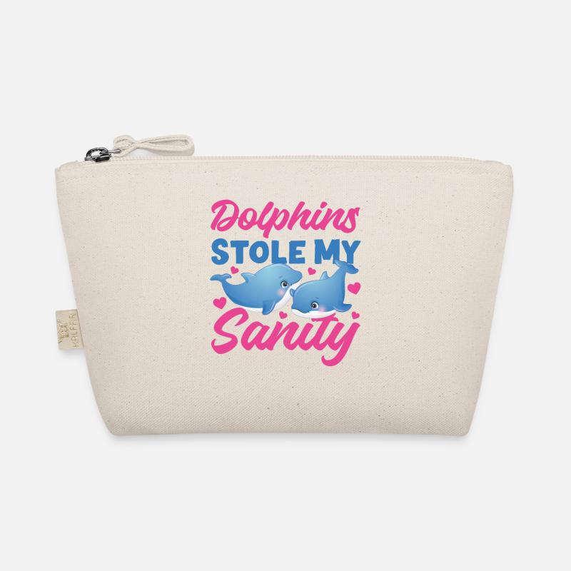 Dolphin Dolphins Stole My Sanity Organic Pouch