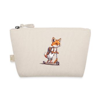 Abenteuer Fuchs Erster Schultag Roller Design - Bio-Täschchen - Natur - Vorne