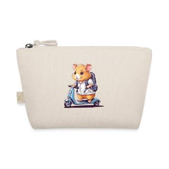 Hamster Pupils on Scooter School Way Design - Organic Pouch - nature - Front