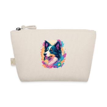 Border Collie Dog Elegance for Dog Fans - Organic Pouch - nature - Front