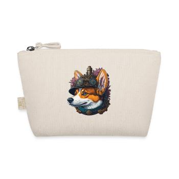 Aesthetic Steampunk Corgi Dog Lover Dog - Organic Pouch - nature - Front