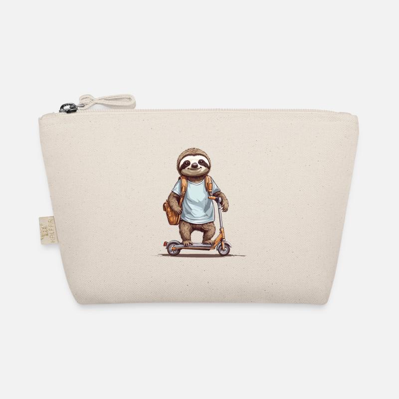 Sloth School Kid Scooter Fun Design Trousse biologique