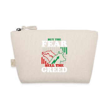 Buy The Fear Sell The Greed Stock Market Trading T - Bio-Täschchen - Natur - Vorne