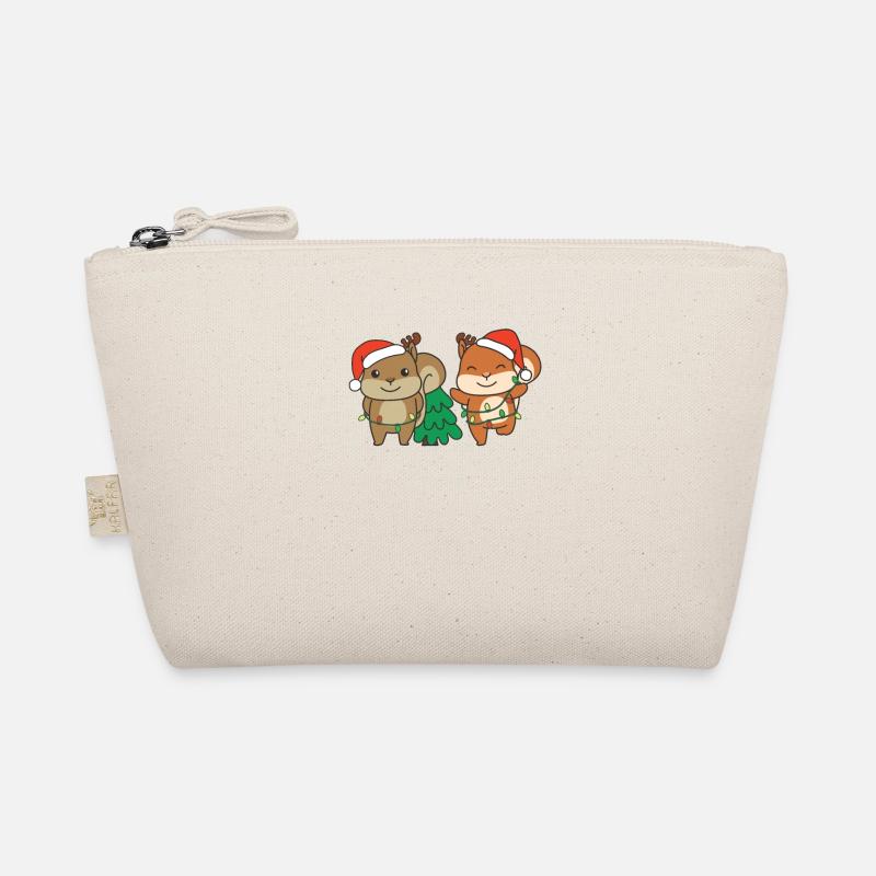 Squirrel, Christmas, Winter, Animals, Squirrel Organic Pouch