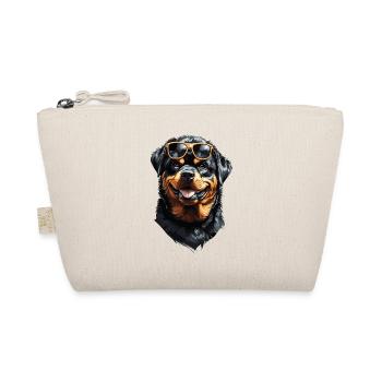Cool Rottweiler Friend Companion Dogs Design - Organic Pouch - nature - Front