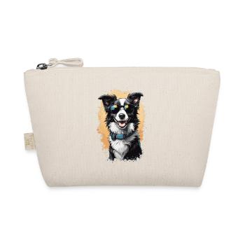 Border Collie Elegance for Dog Lovers - Organic Pouch - nature - Front